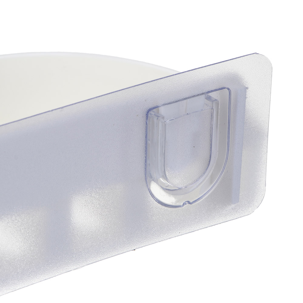 VETTA Classic Полка настенная овальная, пластик, 22x10x3 см, молочный, арт.№ 478-282