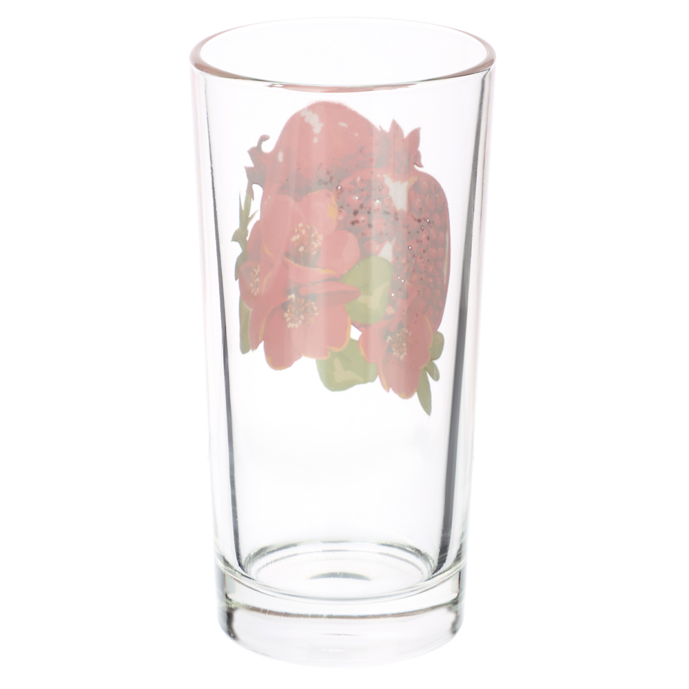 ОСЗ Гранат с цветами Стакан высокий 290мл, стекло, арт.№ 878-589