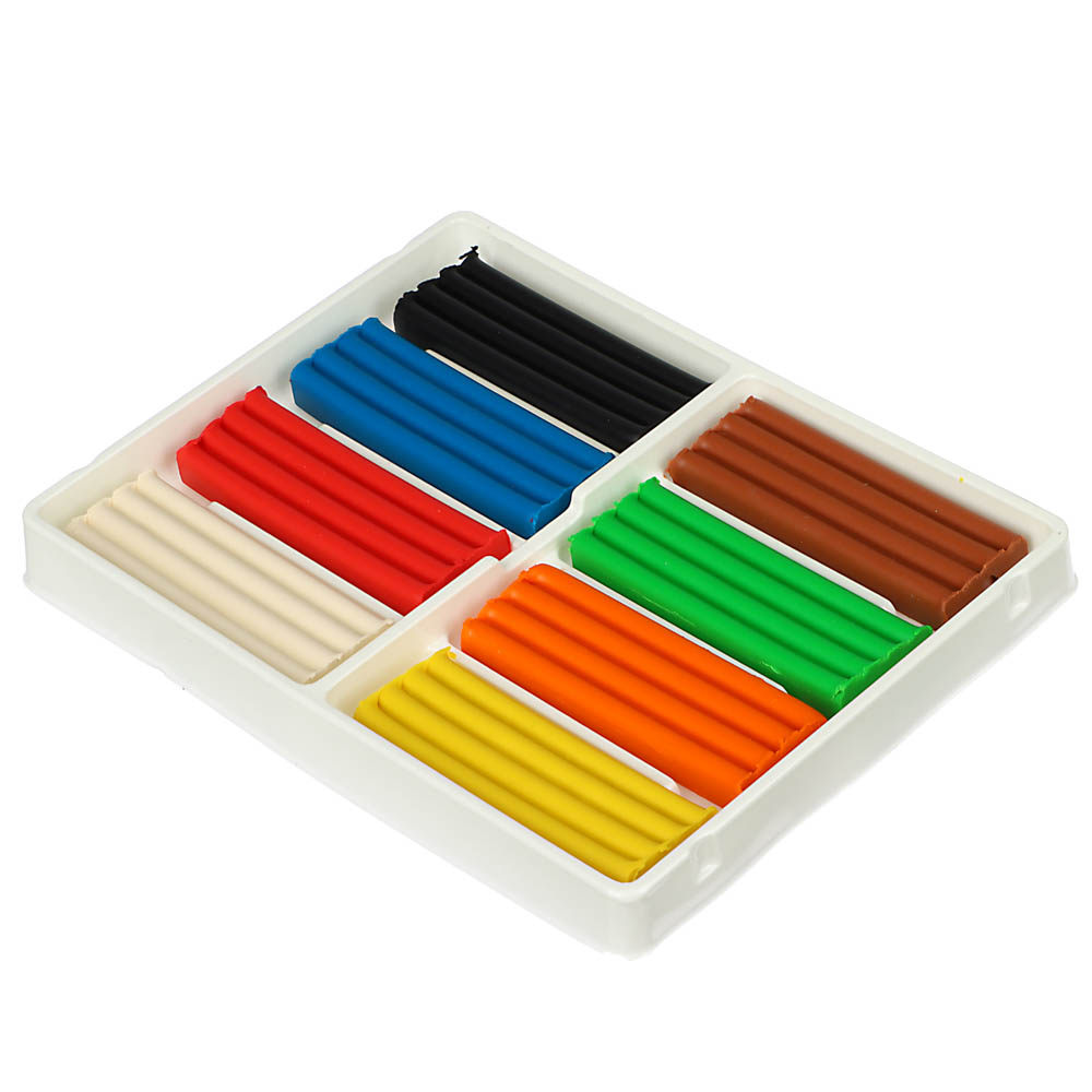 ЛУЧ Пластилин "ZOO", 8 цветов, 120 грамм, в картонной коробке, арт.№ 239-066