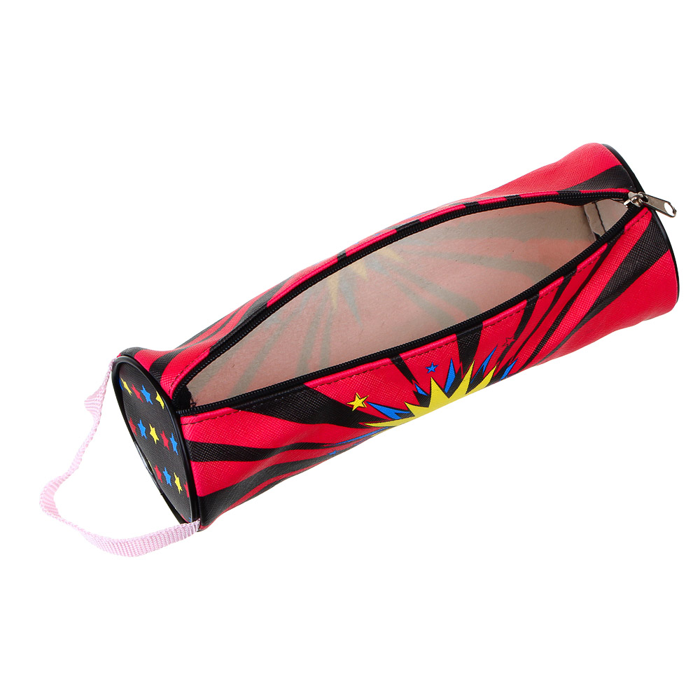 ВЗРЫВ Пенал, мягкий круглый, 21х7х7см, ПВх, с ручкой, с антисминаемым вкладышем, арт.№ 238-282