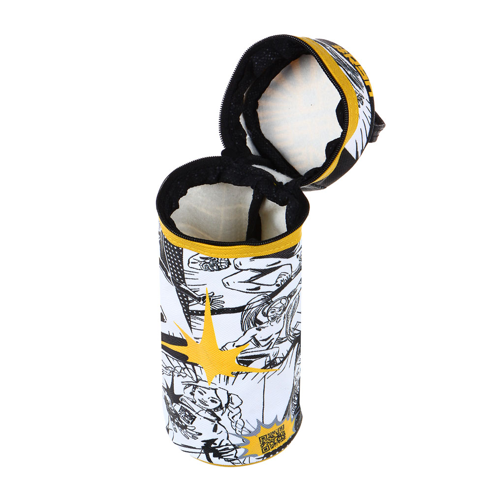 BY ЗАРЯ Пенал-подставка, круглый, 19х7х7см, иск.кожа, ручка, молния по кругу, арт.№ 238-284