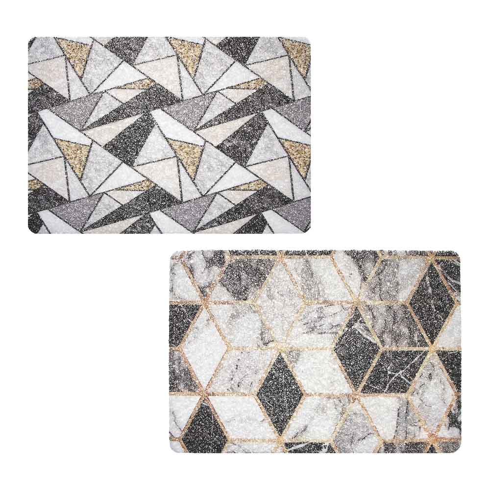 Коврик придверный тм VETTA Спагетти, 40х60 см, ПВХ, без резиновой подложки, 2 дизайна, арт.№ 466-419