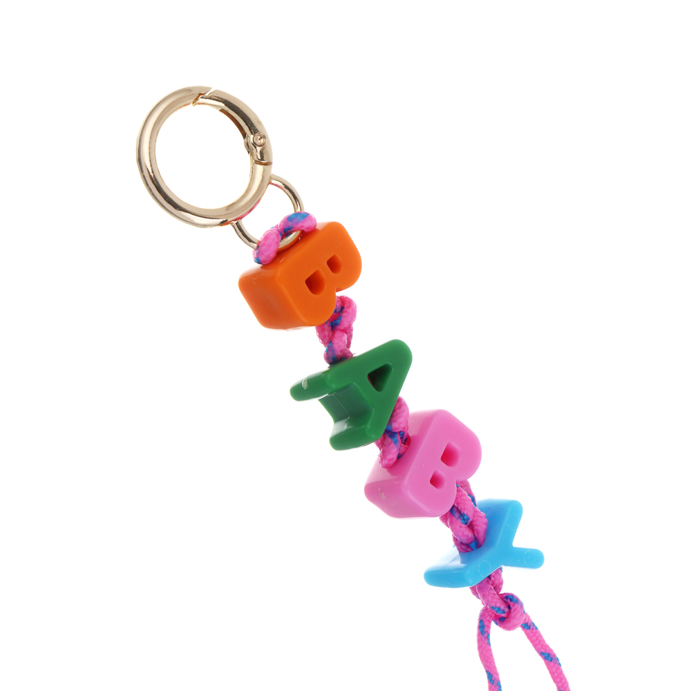 Подвеска брелок паракорд и бусины тм ЮL Wish, нейлон, пластик, 21,5 см, 6 дизайнов, арт.№ 334-151