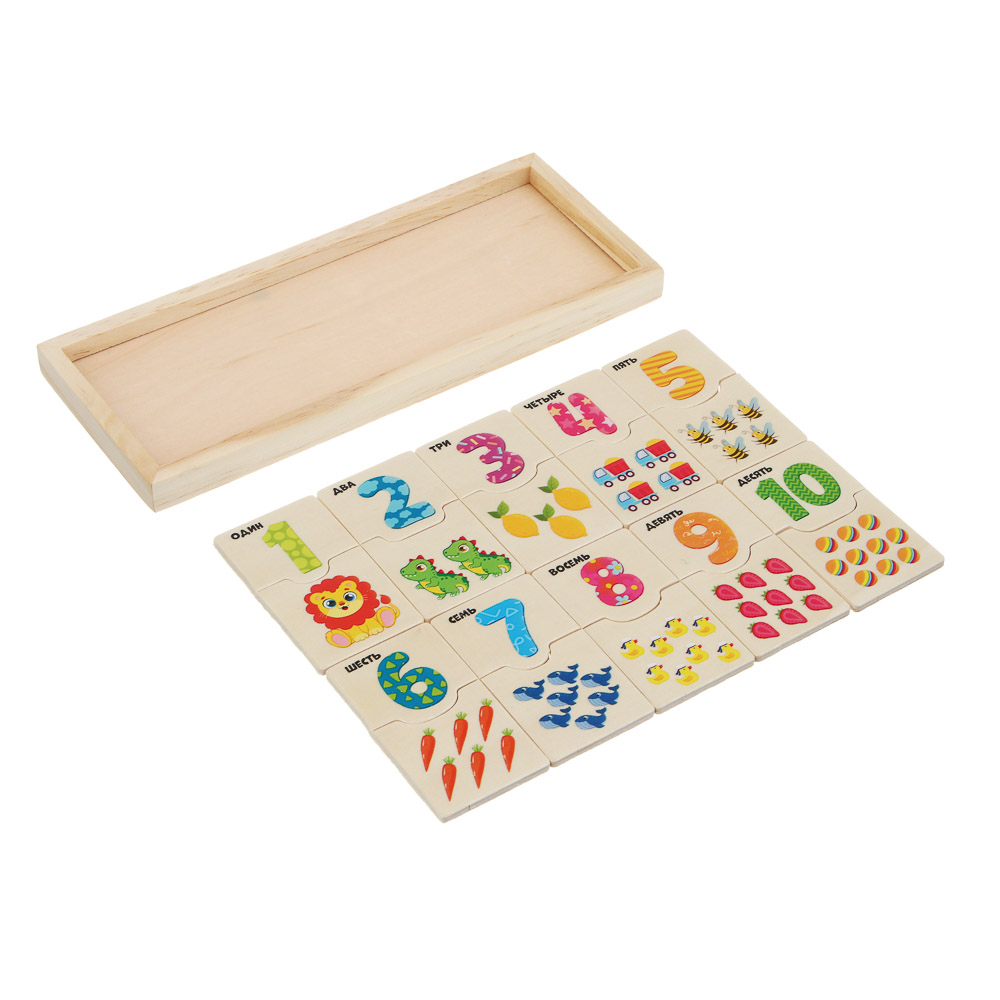 Развивающий набор "Первый счет", ИГРОЛЕНД, дерево, арт.№ 262-469