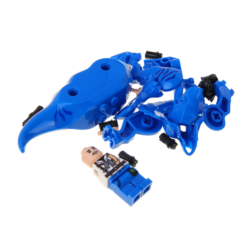 ИГРОЛЕНД Конструктор Атолл Динозавров, ABS, дет. 39-54, 10х7х4 см, 4 дизайна, арт.№ 265-620