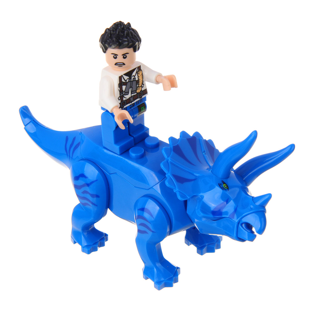 ИГРОЛЕНД Конструктор Атолл Динозавров, ABS, дет. 39-54, 10х7х4 см, 4 дизайна, арт.№ 265-620