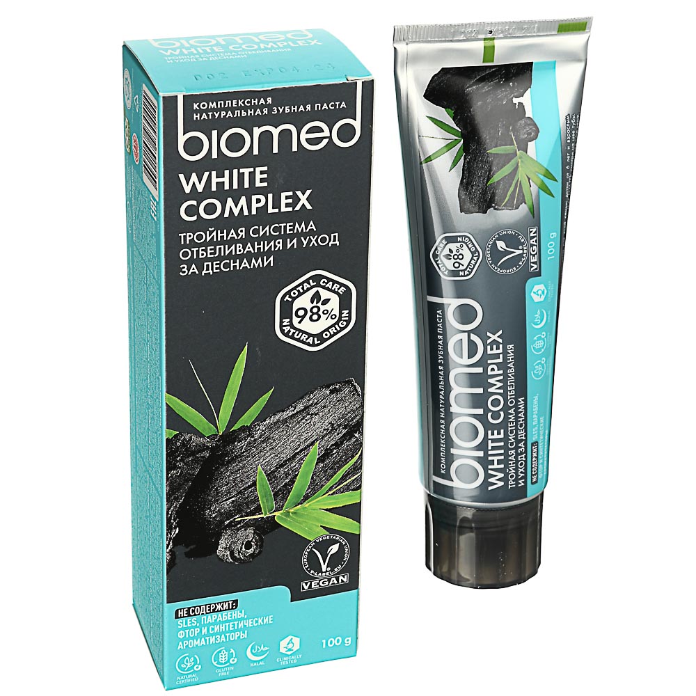 Зубная паста BIOMED Отбеливающая/Здоровье десен, 100г, арт.№ 981-041