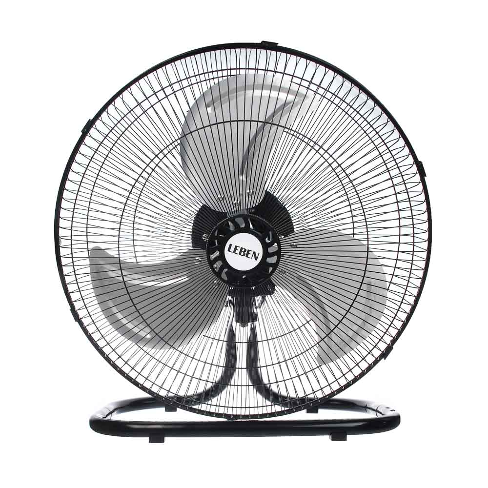 Вентилятор 2в1 напольный/настенный тм LEBEN 60Вт, 3 скорости, диаметр 50см, 220в, черный, арт.№ 243-013