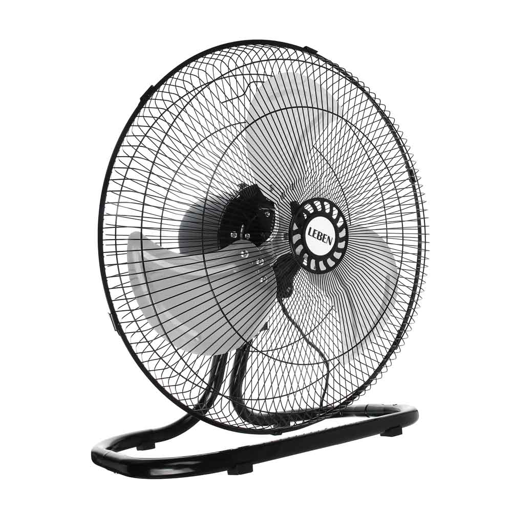 Вентилятор 2в1 напольный/настенный тм LEBEN 60Вт, 3 скорости, диаметр 50см, 220в, черный, арт.№ 243-013