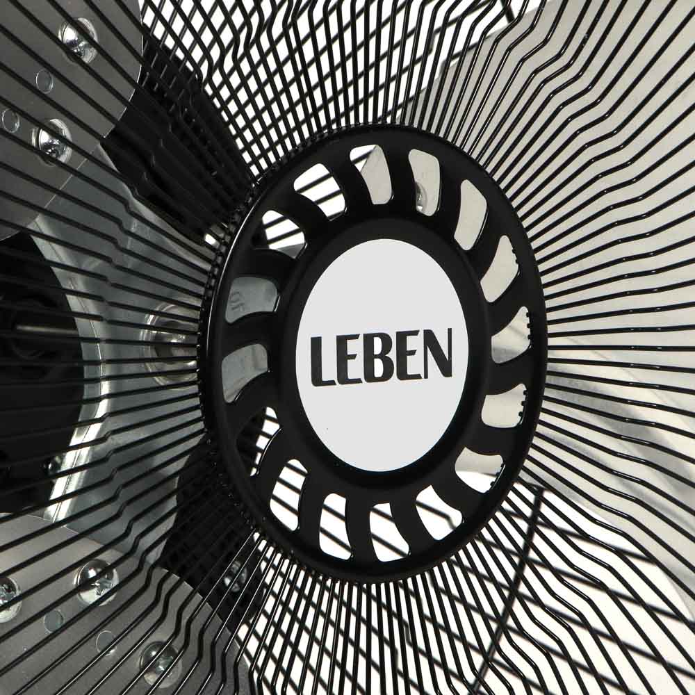 Вентилятор 2в1 напольный/настенный тм LEBEN 60Вт, 3 скорости, диаметр 50см, 220в, черный, арт.№ 243-013