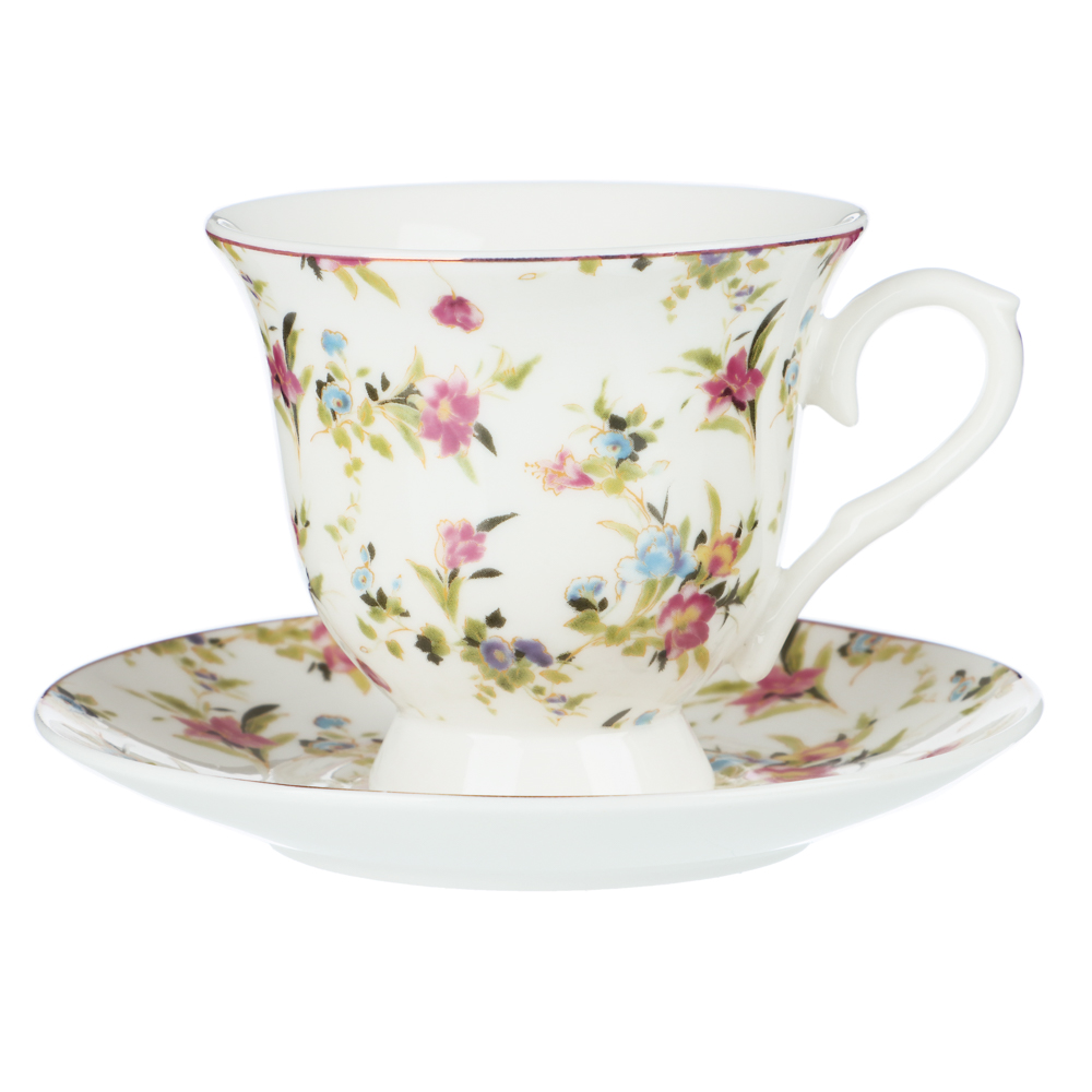 MILLIMI Полевые цветы Набор чайный 4 пр., 220мл, 14см, фарфор, арт.№ 802-407