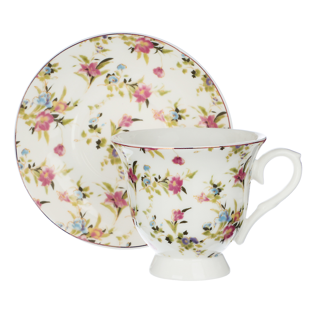 MILLIMI Полевые цветы Набор чайный 4 пр., 220мл, 14см, фарфор, арт.№ 802-407