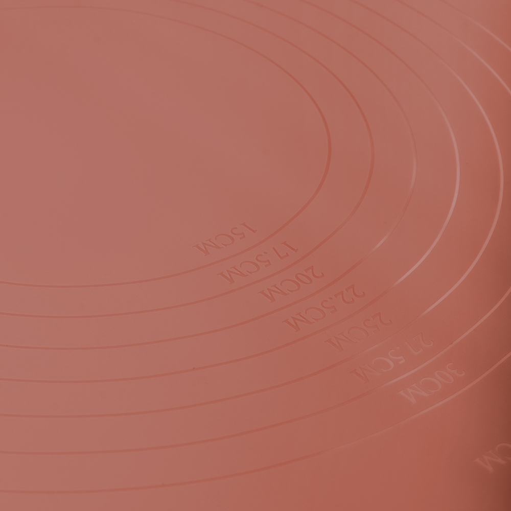 VETTA Коврик силиконовый для раскатки теста, 50х40см, терракотовый, арт.№ 891-304