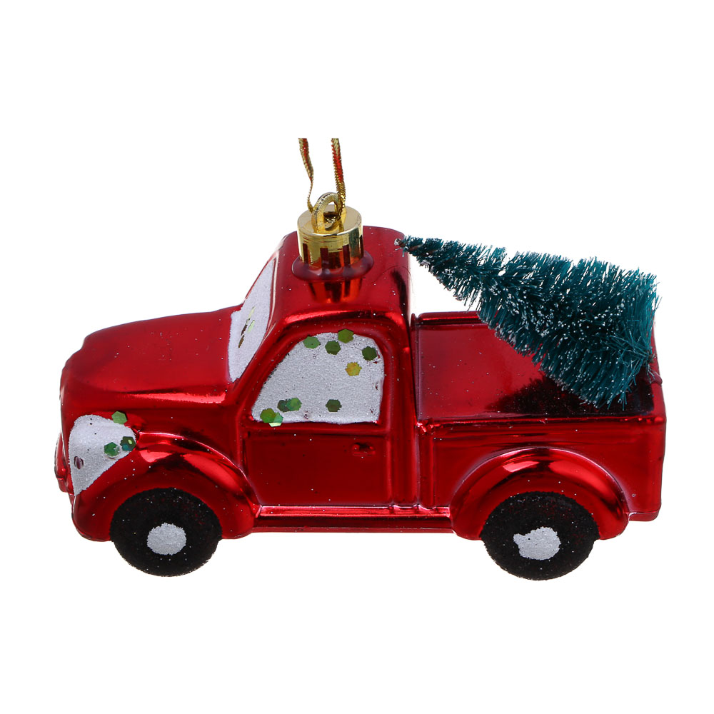 СНОУ БУМ Подвеска декоративная, "Машинка", 11х5,3х6,5см, пластик, арт.№ 397-385