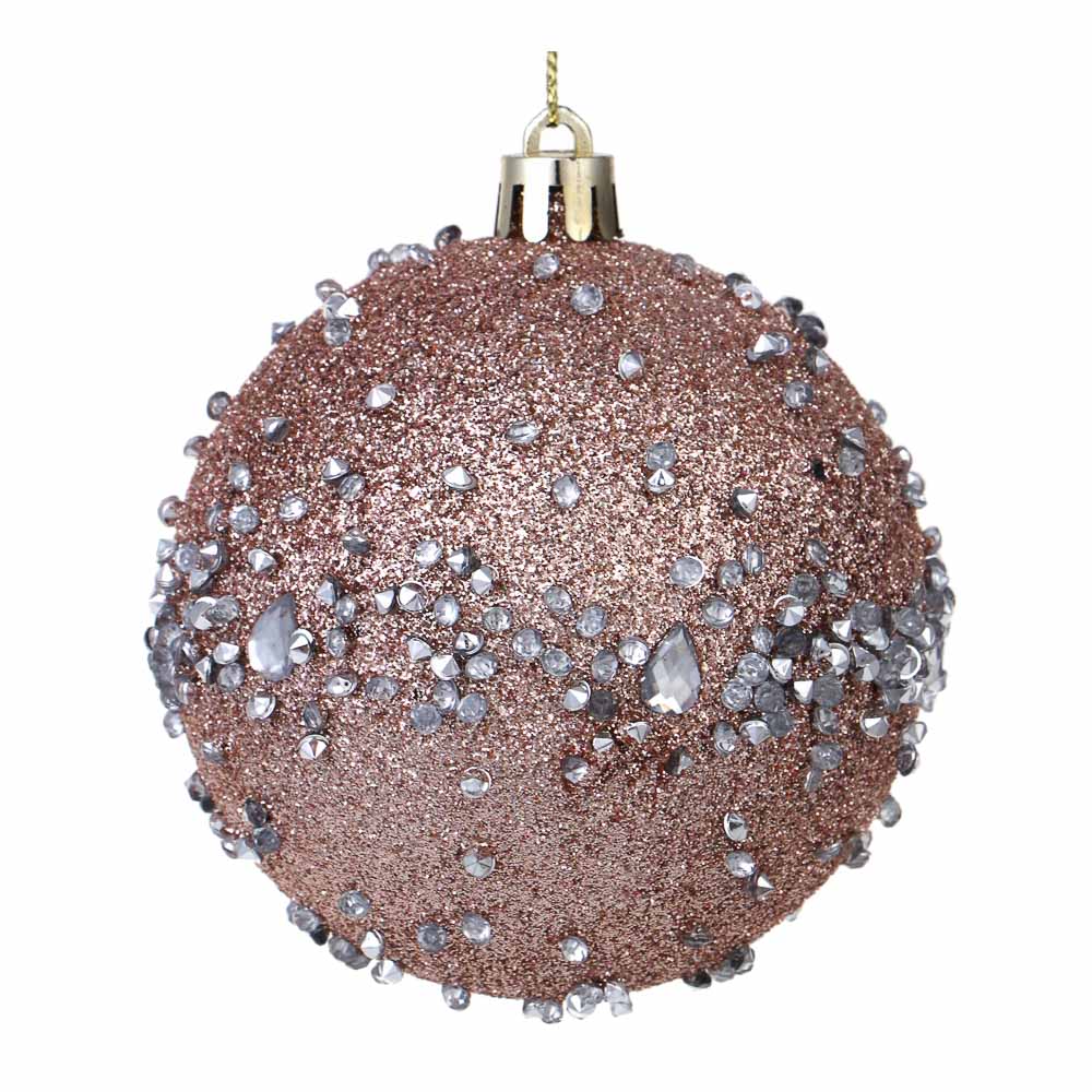 СНОУ БУМ Набор шаров 8 см, 4 шт, розовый, 26-181, арт.№ 373-598