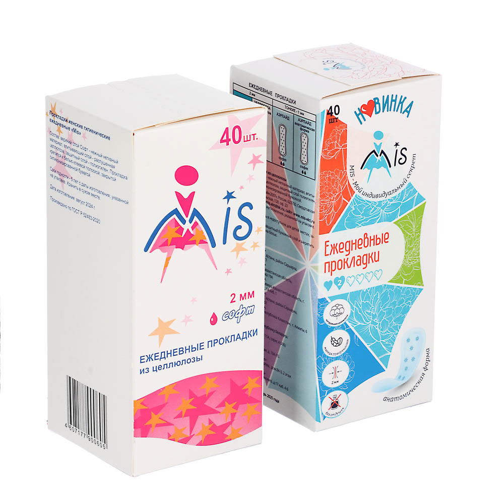 Прокладки ежедневные MIS софт, к/у, 40 шт, арт.№ 939-022