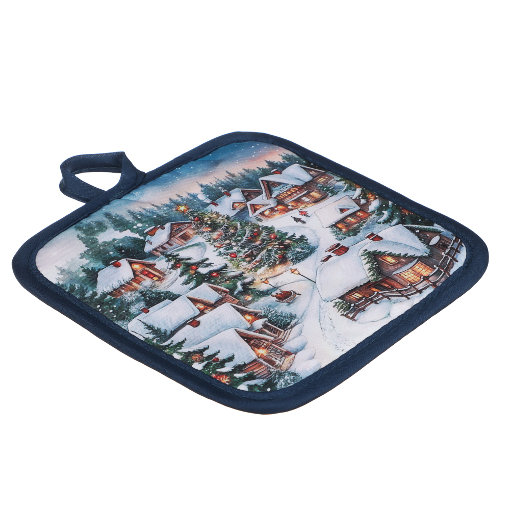 PROVANCE Нордик Прихватка, 17х17см, 100% полиэстер, домики, арт.№ 492-289