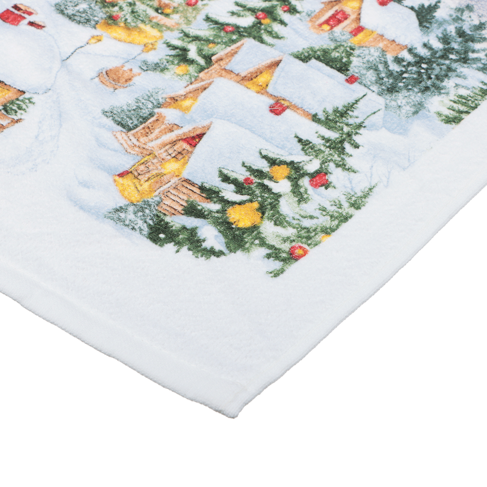 PROVANCE Нордик Полотенце кухонное, 38х63см, 55% хлопок, 45% полиэстер, домики, арт.№ 492-291