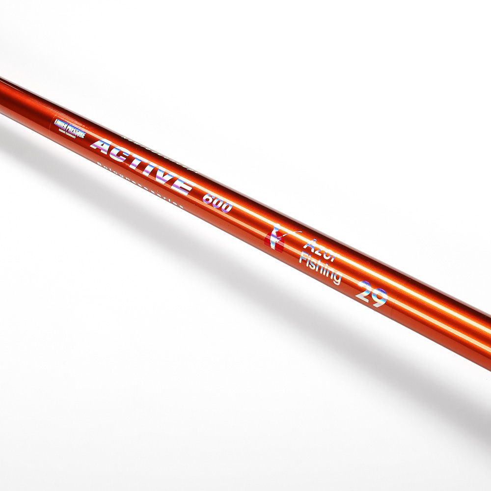 Удочка с кольцами "Актив" тм AZOR FISHING, телескоп., карбон 40%, 6,0м, тест 10-30гр, арт.№ 149-092