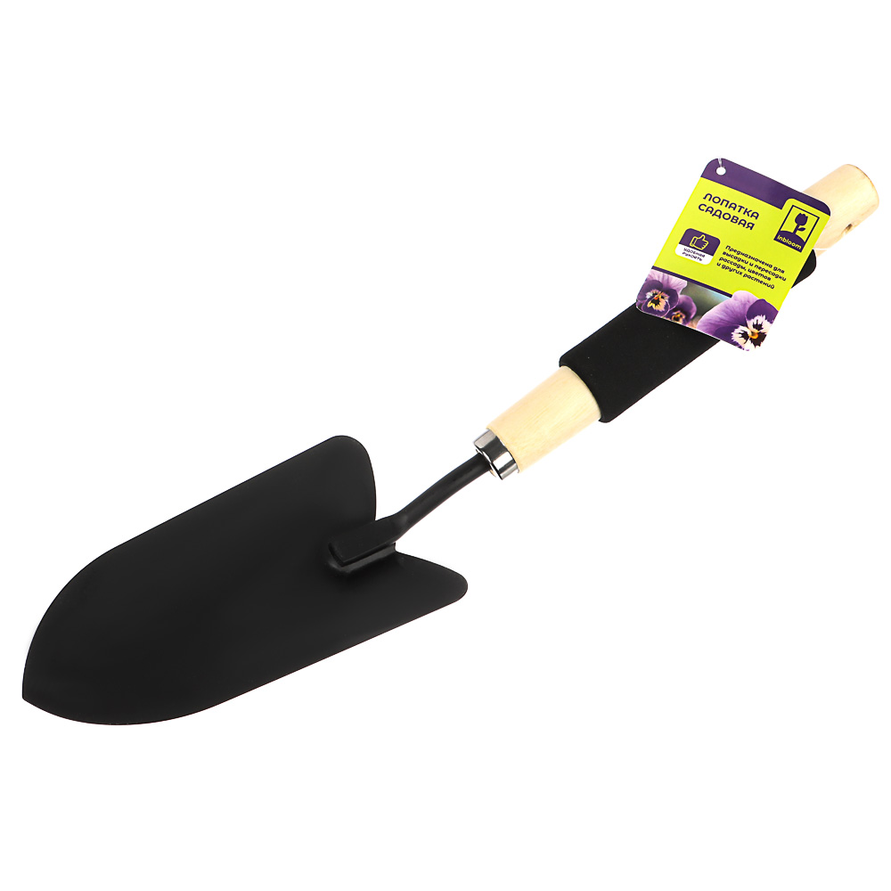 INBLOOM Лопатка садовая, 36х8см, дерево, поролон, металл, арт.№ 181-036