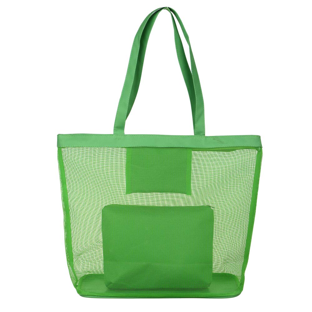 РЫЖИЙ Сумка пляжная с косметичкой 2 в 1, 47х37х14,5см/26х17см, полиэстер, ПВХ, 3 цвета, арт.№ 337-127