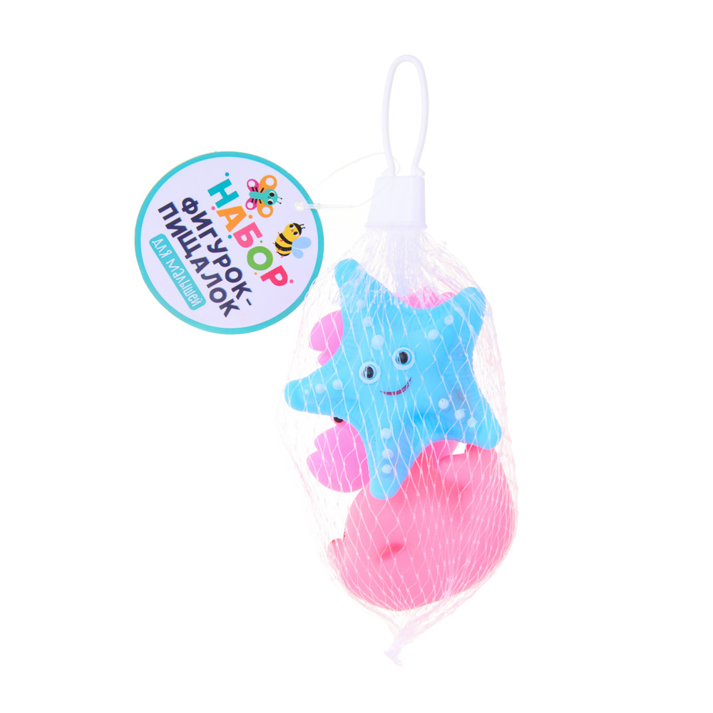 МЕШОК ПОДАРКОВ Набор фигурок-пищалок, 3шт, резина, 5х12х5см, 2 дизайна, арт.№ 260-018