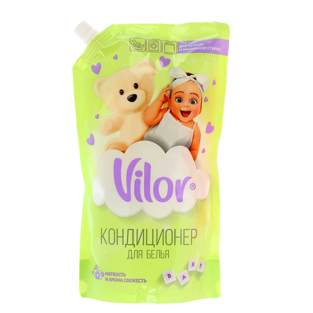 Кондиционер для белья VILOR детский, дой-пак, 1л, арт.№ 956-052