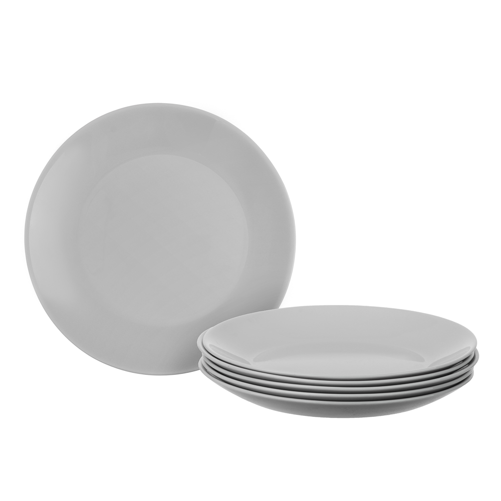 MILLIMI Грей Набор столовой посуды 19 пр., опаловое стекло, круглый, арт.№ 818-235