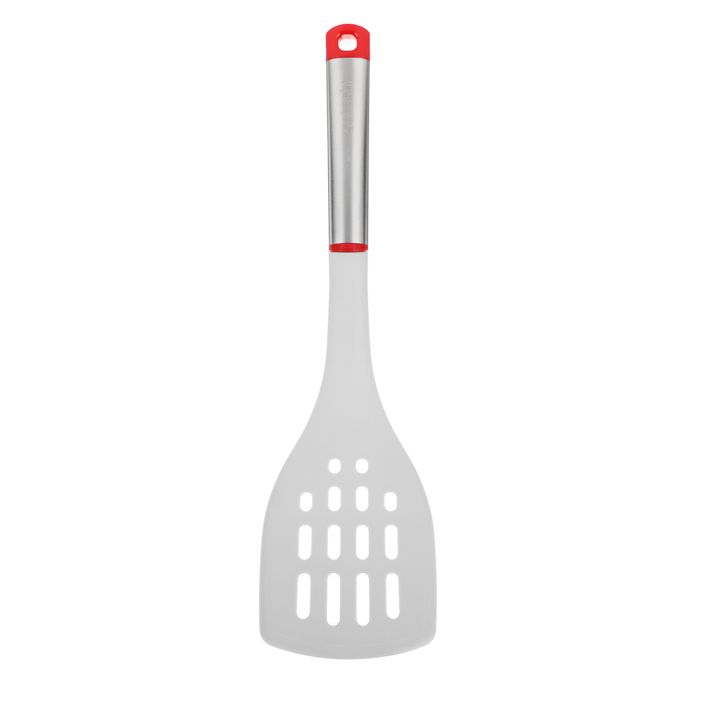 SATOSHI Премьер Лопатка с прорезями 35х9х6,3см, нейлон, ручка нерж.сталь, пластик, арт.№ 881-185