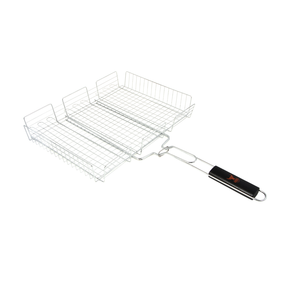 Решетка-гриль хром. тм GRILLBOOM, 30х40х7см, арт.№ 104-025