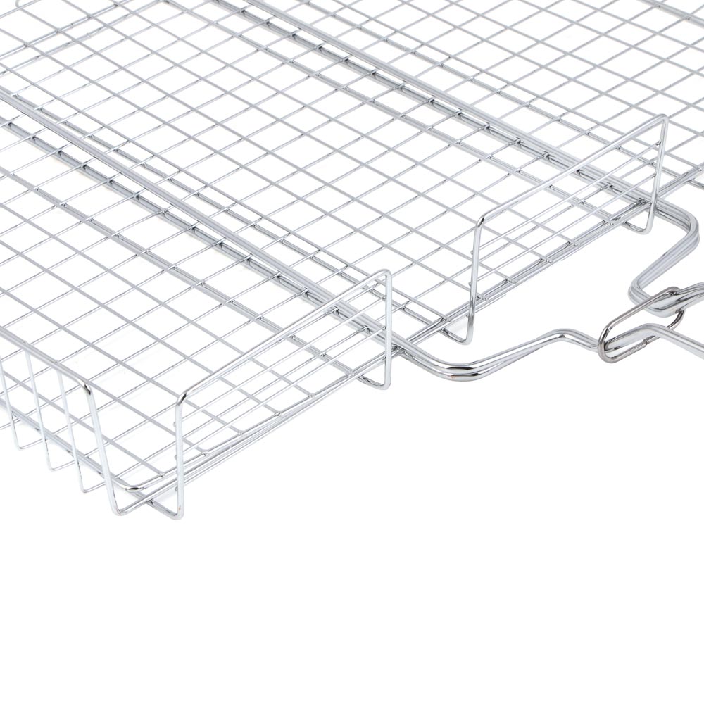 Решетка-гриль хром. тм GRILLBOOM, 30х40х7см, арт.№ 104-025