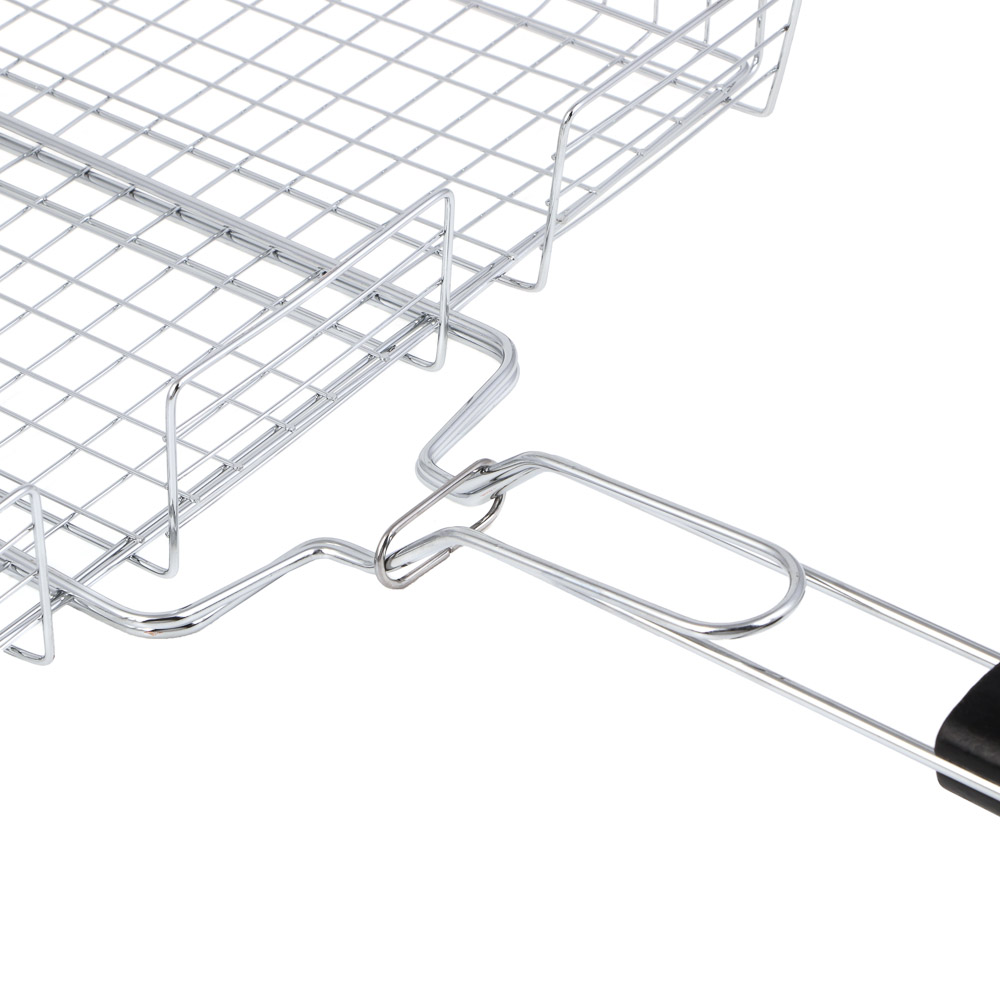 Решетка-гриль хром. тм GRILLBOOM, 30х40х7см, арт.№ 104-025