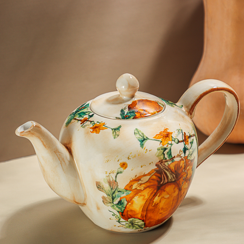 MILLIMI Тыква Чайник, 1200мл, керамика, арт.№ 824-108