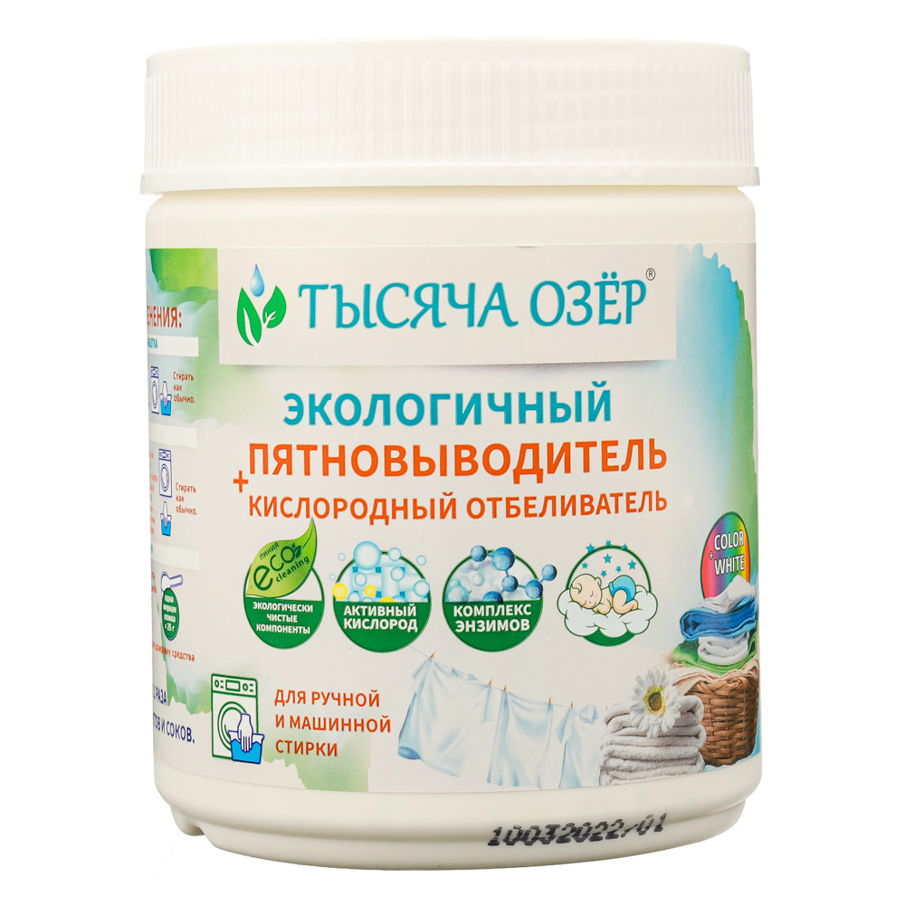 Отбеливатель-пятновыводитель ТЫСЯЧА ОЗЁР, п/б, 500 г, арт.№ 957-018
