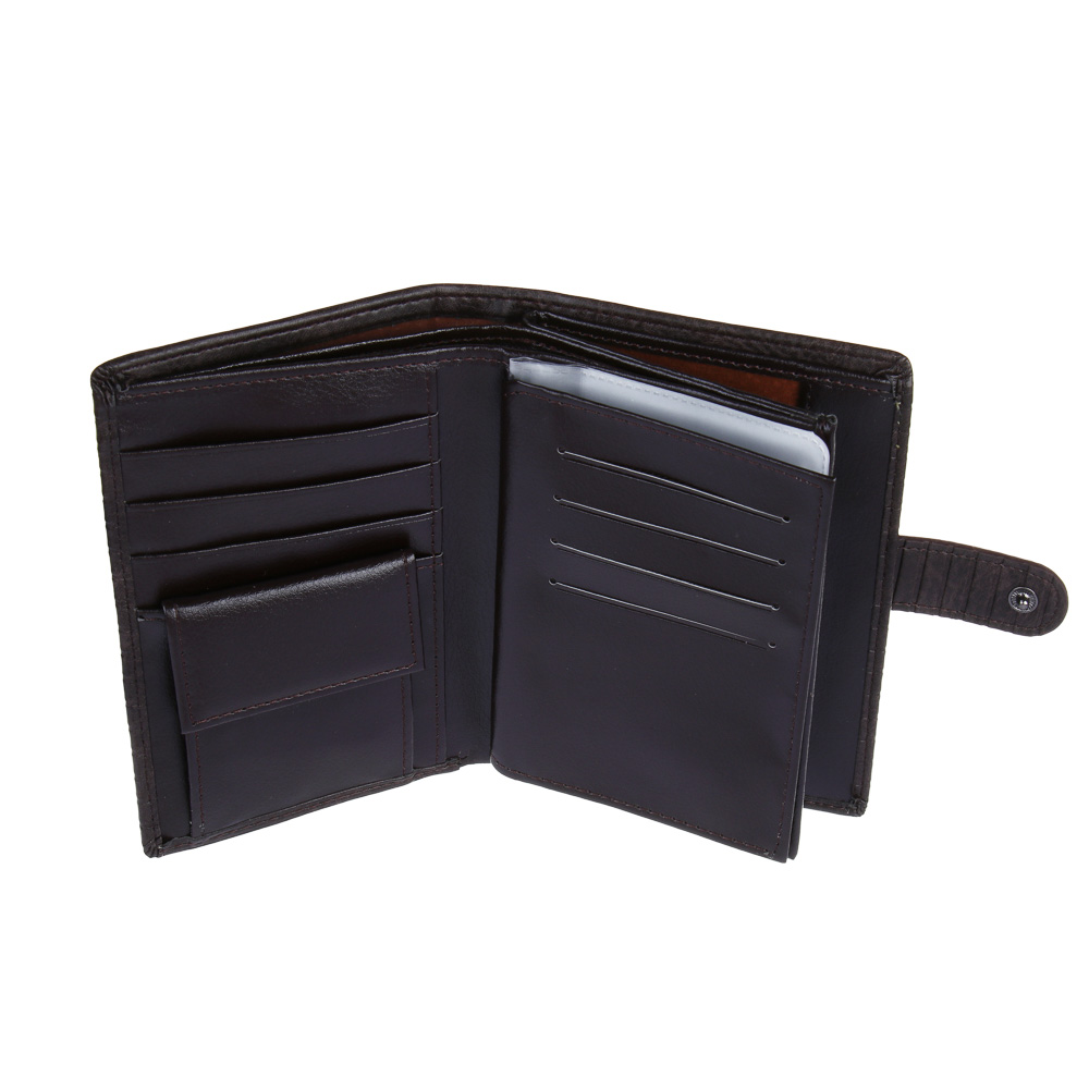 ЮL Брантус Портмоне мужское для карт, купюр и монет, полиуретан, 14,2х11х2, 5см, 2 цвета, КЖ24-35, арт.№ 303-044