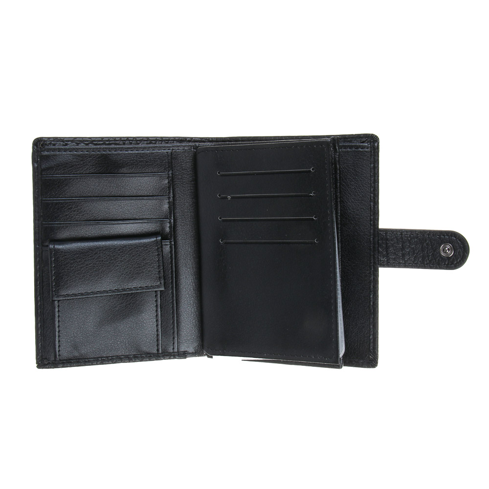 ЮL Дэллар Портмоне мужское для карт, купюр и монет, полиуретан, 14,2х11х2,5 см, 2 цвета, КЖ24-37, арт.№ 303-046