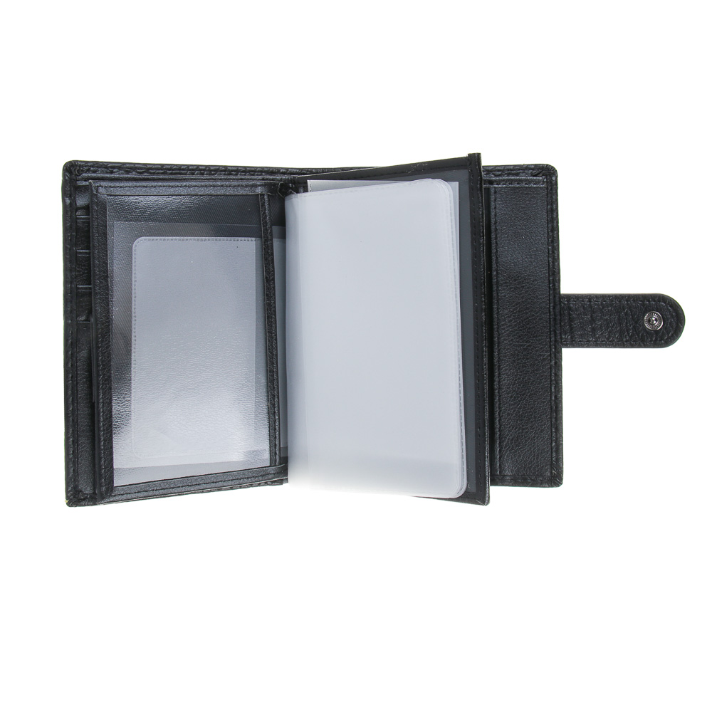 ЮL Дэллар Портмоне мужское для карт, купюр и монет, полиуретан, 14,2х11х2,5 см, 2 цвета, КЖ24-37, арт.№ 303-046