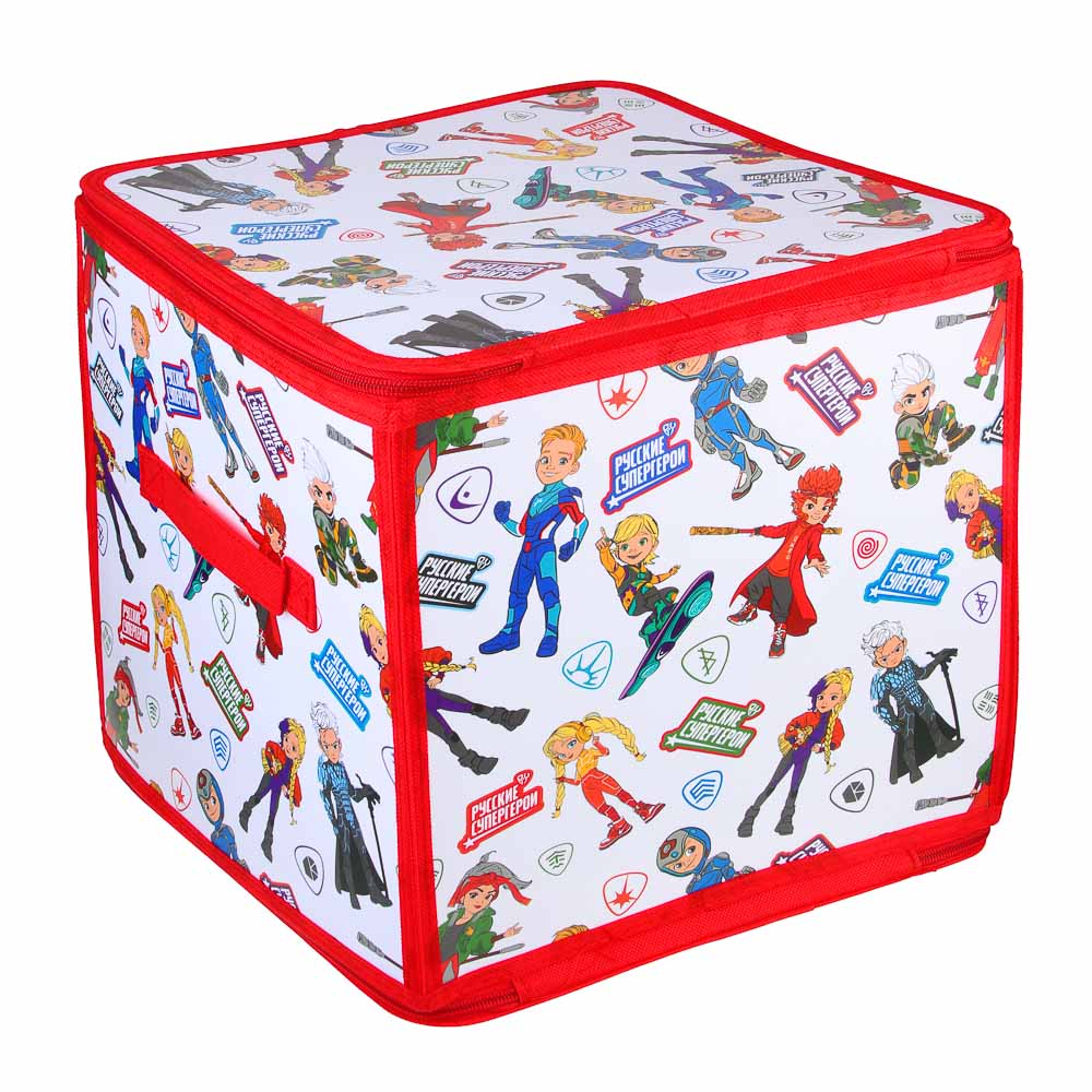 BY Русские Супергерои Короб с крышкой, полипропилен, 30x30x30 см, детский, арт.№ 457-808