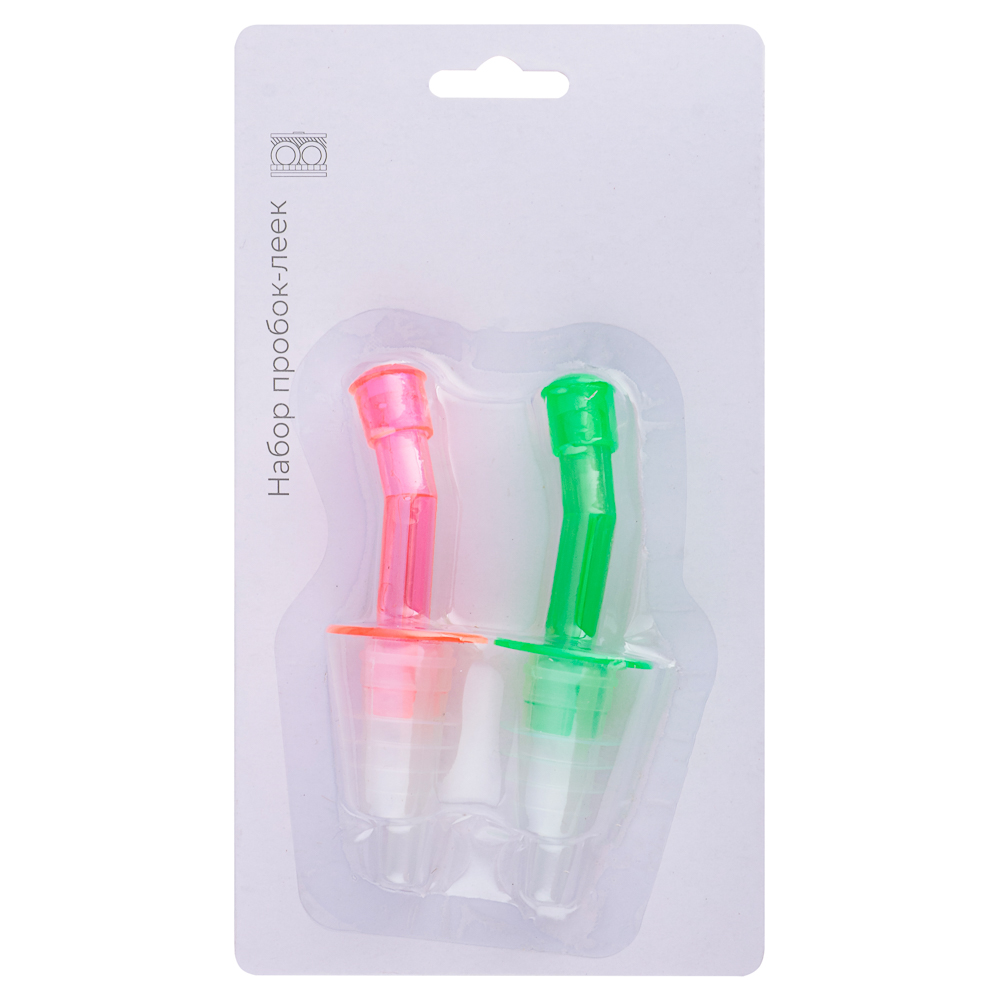 VETTA Набор пробок-леек 2шт для соуса/масла/уксуса, пластик, 10х3см, арт.№ 884-599