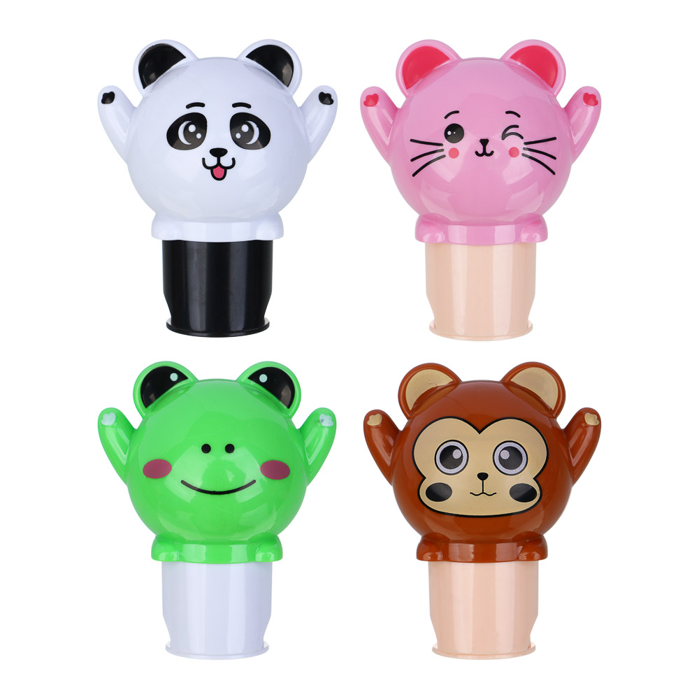 ХОББИХИТ Набор для творчества с печатями "Зверюшки", 9,5х7,5х6см, PP, 4 дизайна, арт.№ 285-228