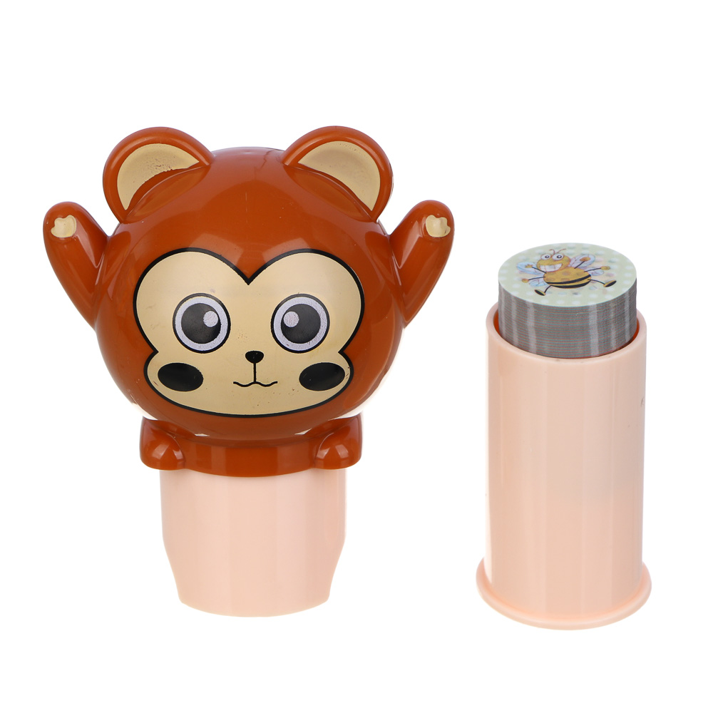 ХОББИХИТ Набор для творчества с печатями "Зверюшки", 9,5х7,5х6см, PP, 4 дизайна, арт.№ 285-228