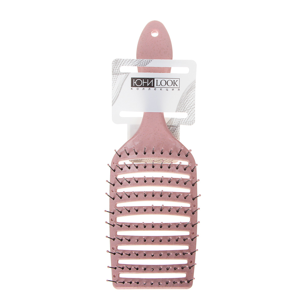 ЮНИLOOK Расческа массажная Пастель, пластик, 22,5x7,3см, 3 цвета, арт.№ 319-156