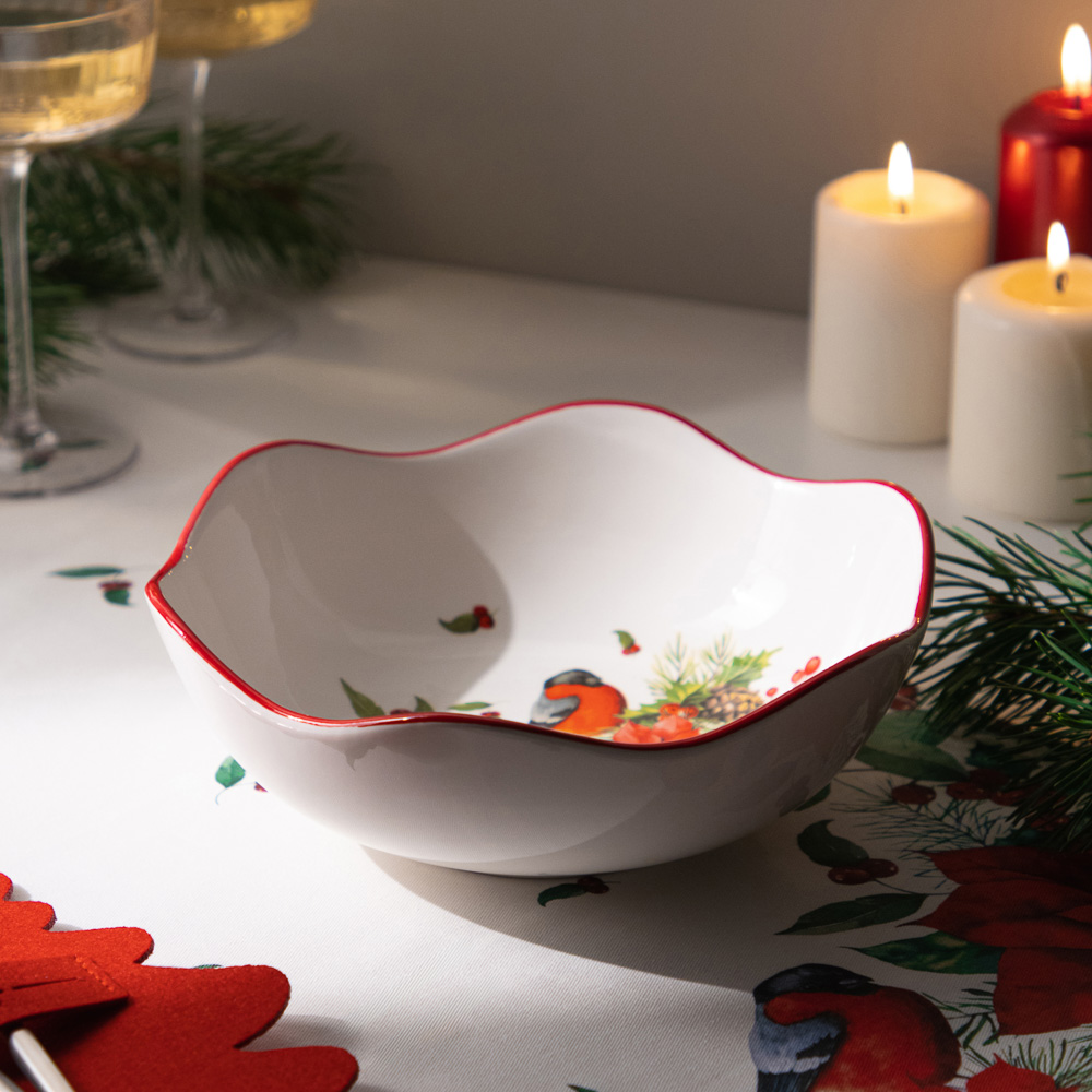 MILLIMI Винтер Салатник, 21,5х7,5см, керамика, арт.№ 820-821