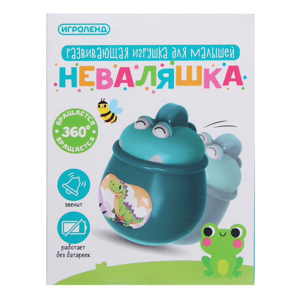 Развивающая игрушка для малышей "Неваляшка", ИГРОЛЕНД, ABS, арт.№ 262-573