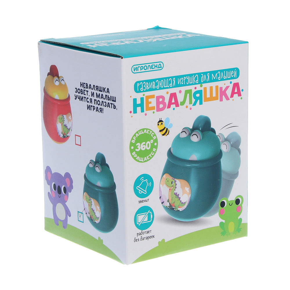 Развивающая игрушка для малышей "Неваляшка", ИГРОЛЕНД, ABS, арт.№ 262-573