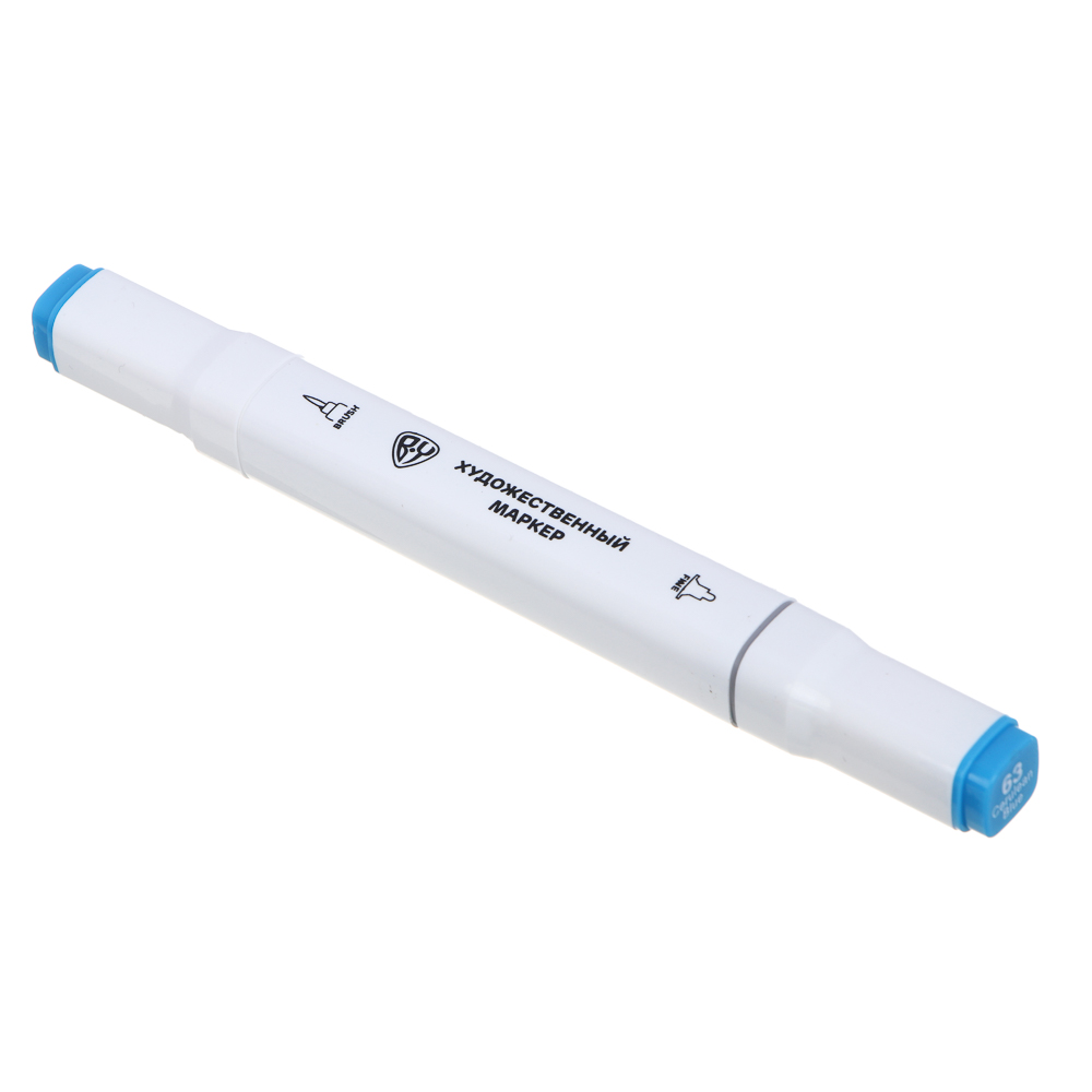 Маркеры худож. BY Русские Супергерои 36цв., 2-стор. (круг./кисточка), коробка-подставка на магните, арт.№ 801-042