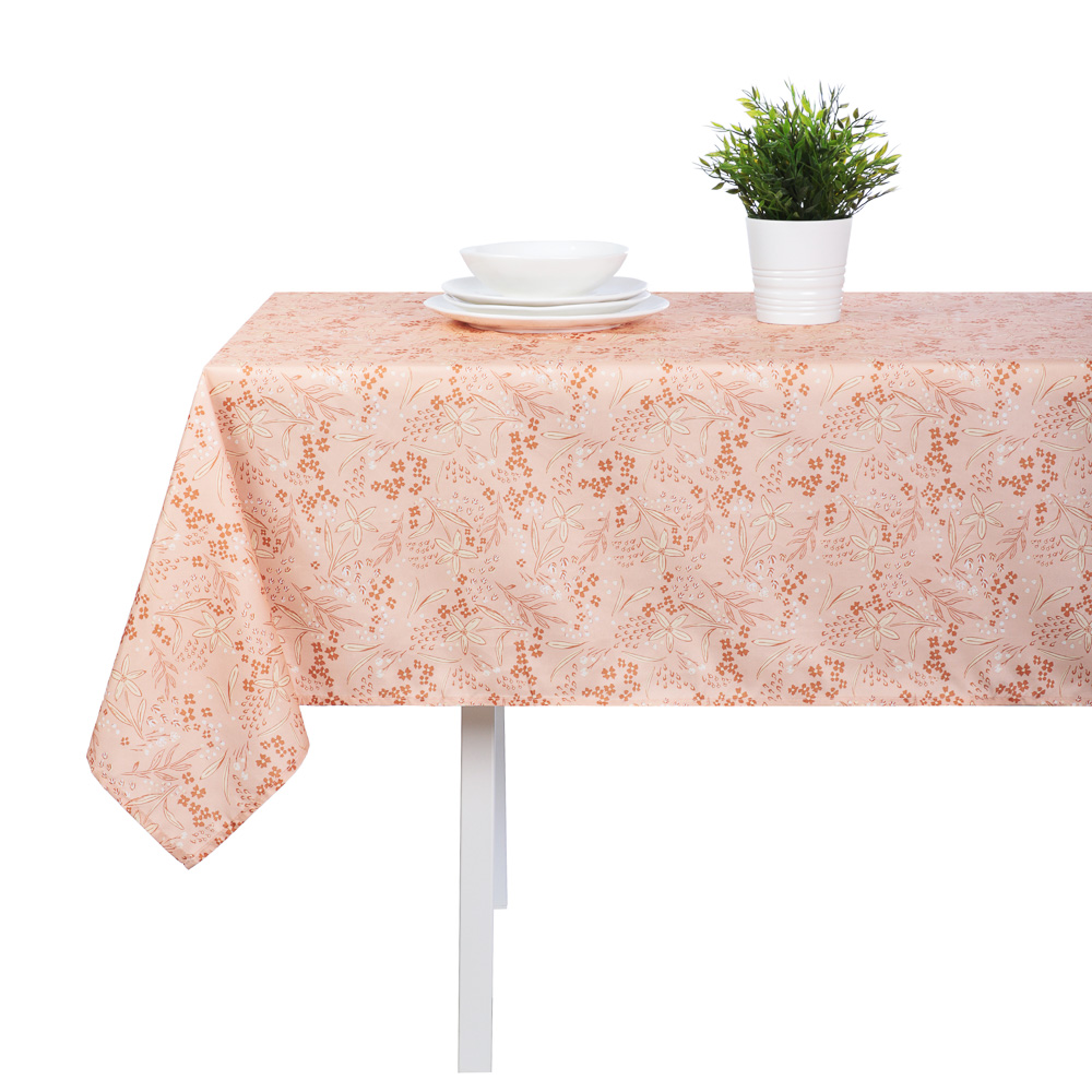 PROVANCE Карамель Скатерть текстильная 140х230см с водоотталкивающей пропиткой, цветы, арт.№ 435-160