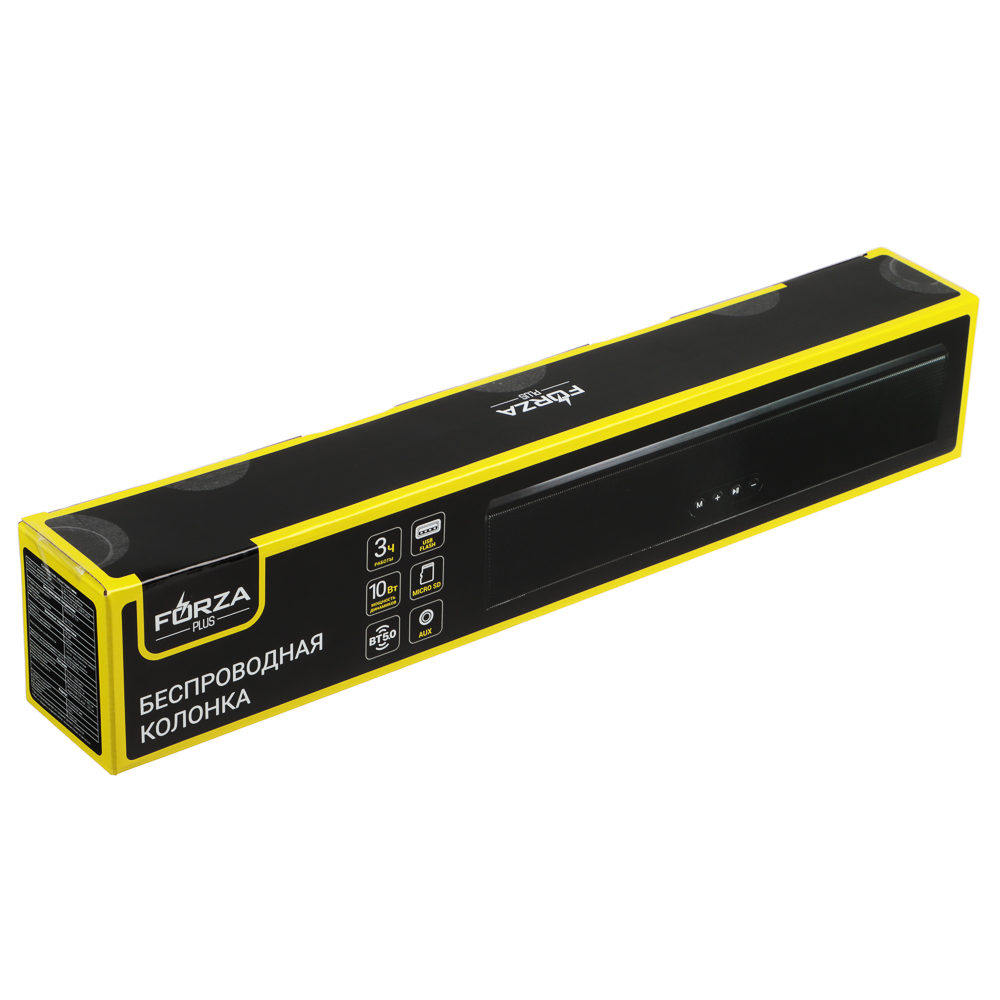 Колонка беспроводная FORZA Flat, 2x5 Вт, 1200мАч, пластик, арт.№ 443-045