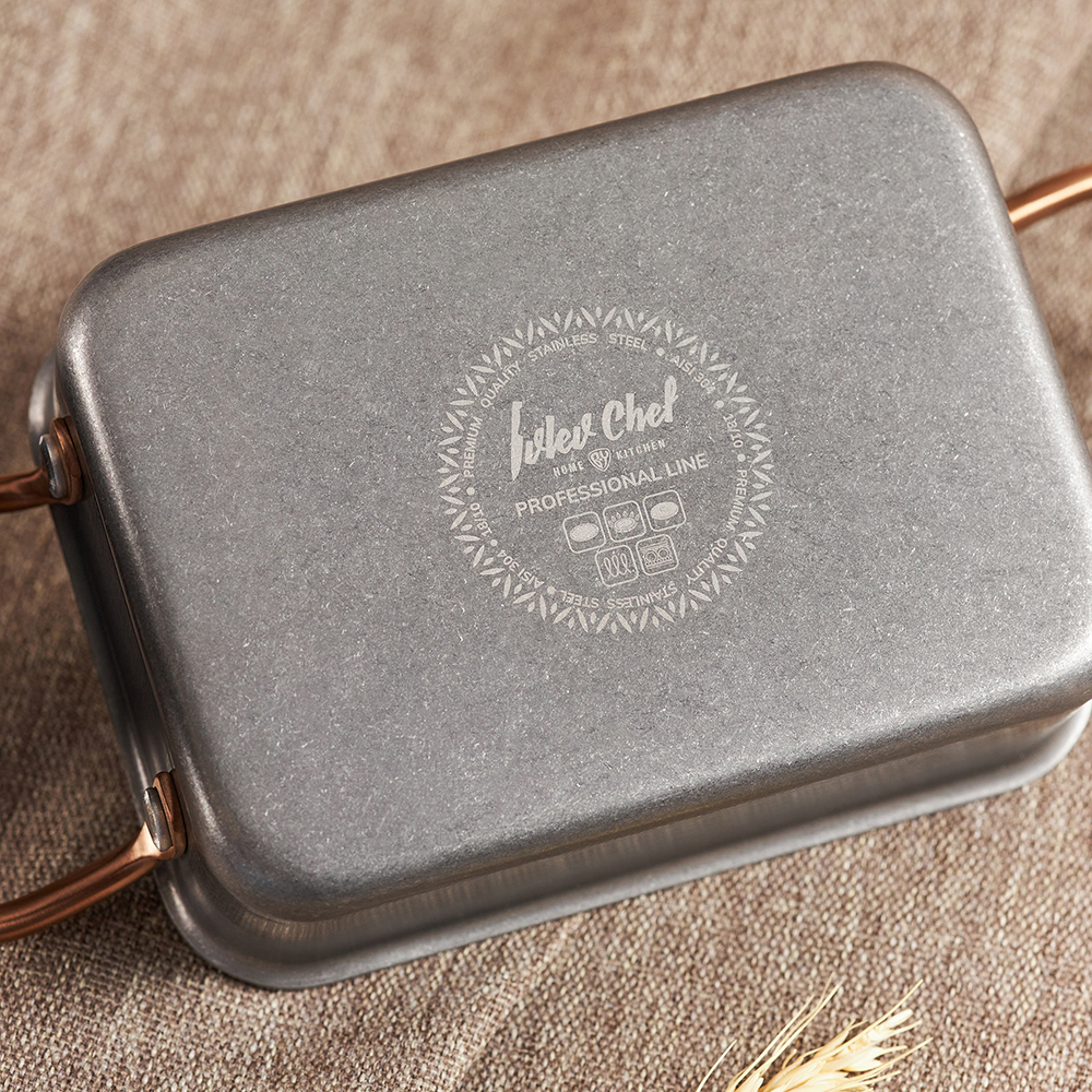 Ivlev Chef Ladoga Противень 14х10х5см индукция, нерж.сталь 18/10, арт.№ 822-006