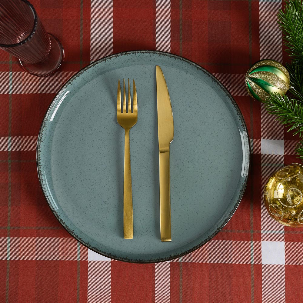 PROVANCE Рождественская ель Скатерть текстильная с водоотталк.пропиткой, 110x140см, 100% полиэстер, арт.№ 492-205